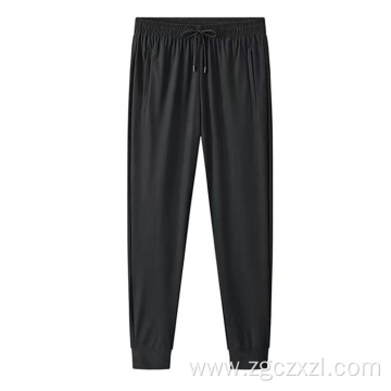 Men's casual ice silk trousers summer quick-drying pants